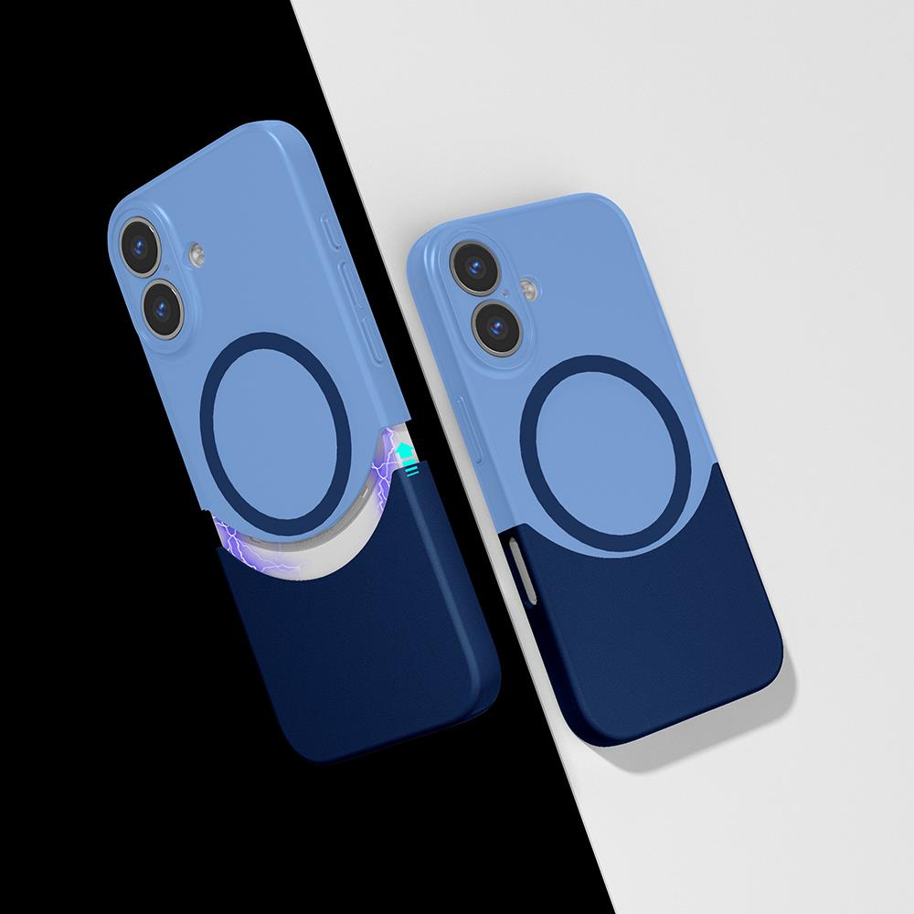 Apple iPhone 16 Uyumlu Kılıf M-Safe Şarj Özellikli Mıknatıslı Zore Duble Kapak