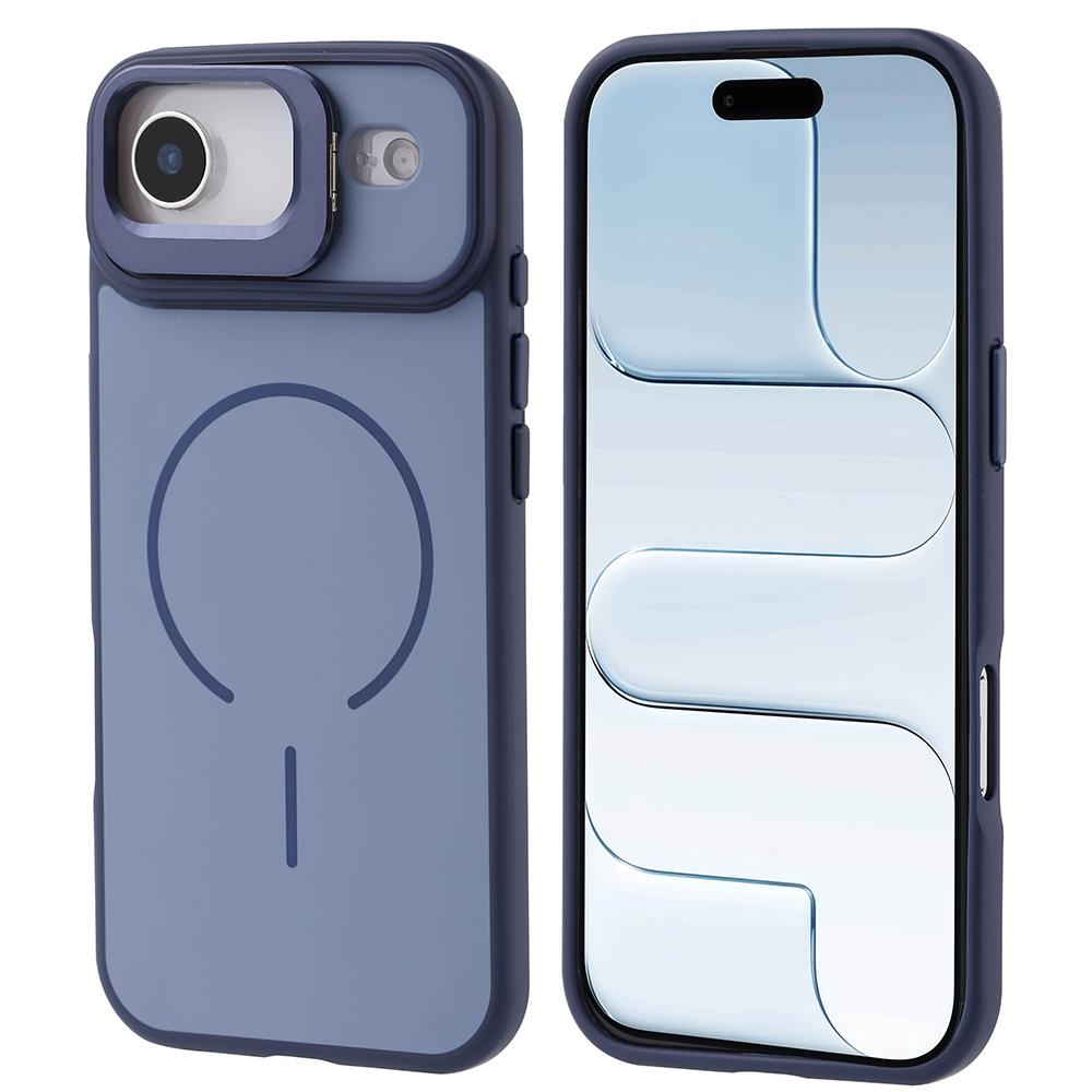 Apple iPhone 17 Air Kılıf M-safe Şarj Özellikli Kamera Standlı Zore Notron Kapak