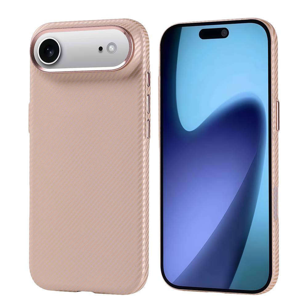 Apple iPhone 17 Air Kılıf M-safe Şarj Özellikli Karbon Fiber Görünümlü Zore Nekst Kapak