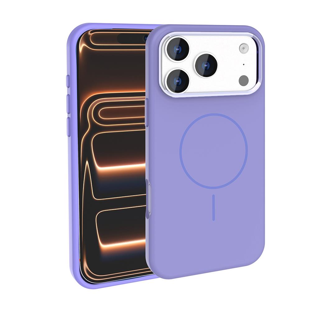 Apple iPhone 17 Pro Kılıf M-Safe Şarj Özellikli Metal Kamera Çerçeveli Zore Edi Silikon Kapak