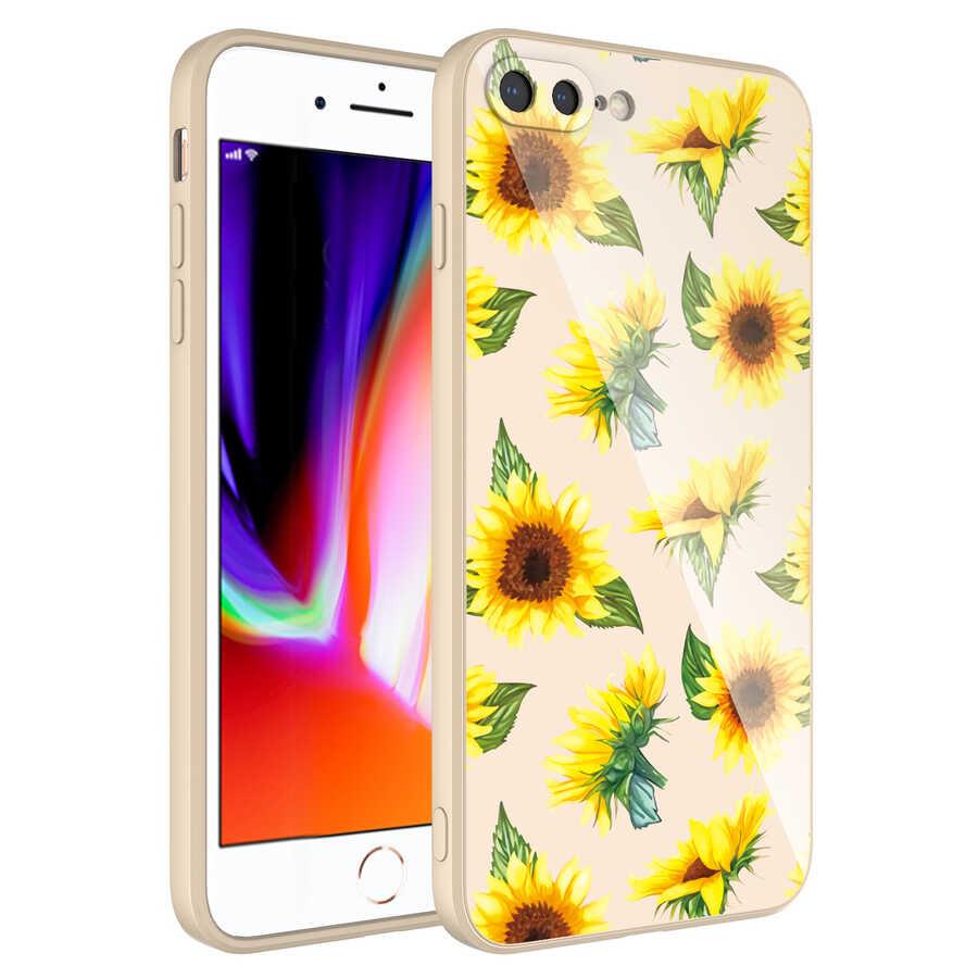 Apple iPhone 7 Plus Uyumlu Kılıf Kamera Korumalı Desenli Sert Silikon Zore Epoksi Kapak