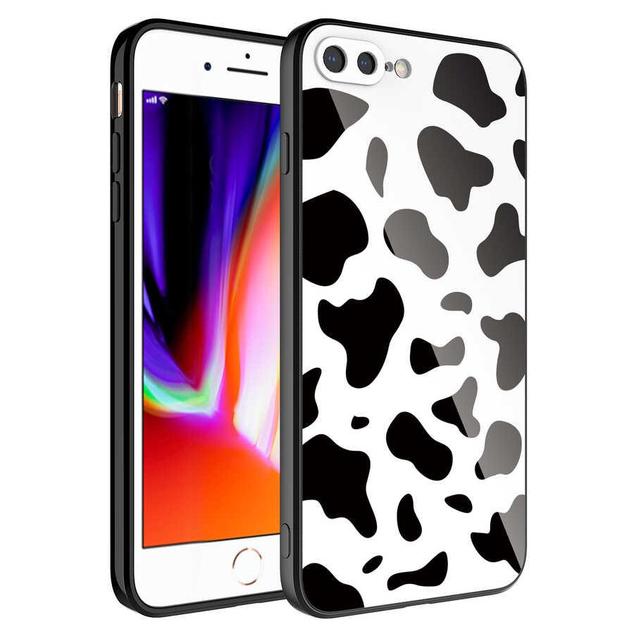 Apple iPhone 7 Plus Uyumlu Kılıf Kamera Korumalı Desenli Sert Silikon Zore Epoksi Kapak