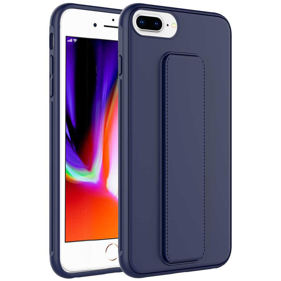 Apple iPhone 8 Plus Uyumlu Kılıf Zore Qstand Kapak