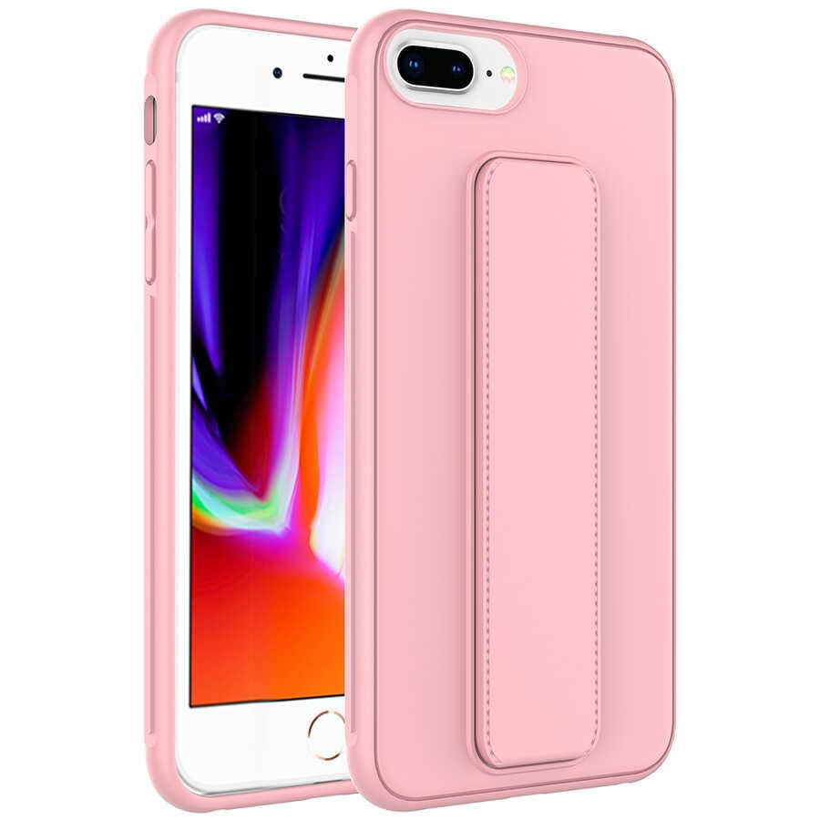 Apple iPhone 8 Plus Uyumlu Kılıf Zore Qstand Kapak