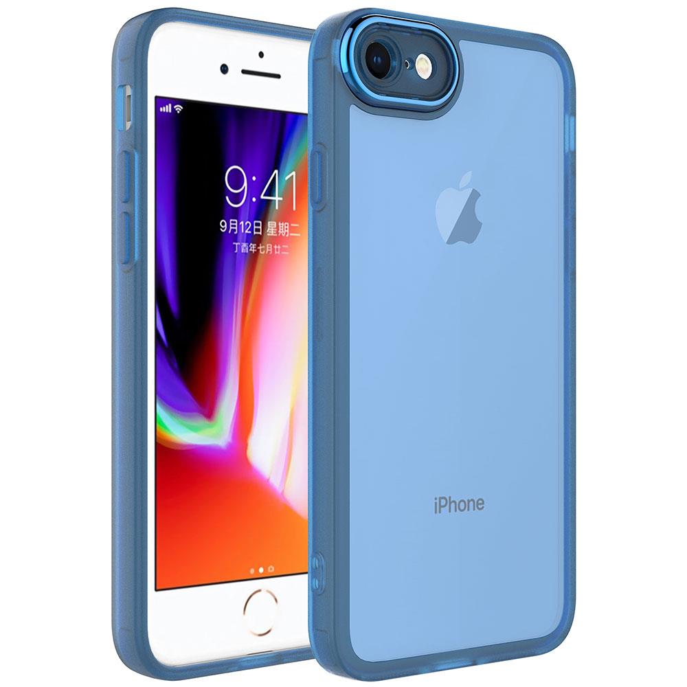 Apple iPhone 8 Uyumlu Kılıf Kamera Korumalı Transparan Zore Post Kapak