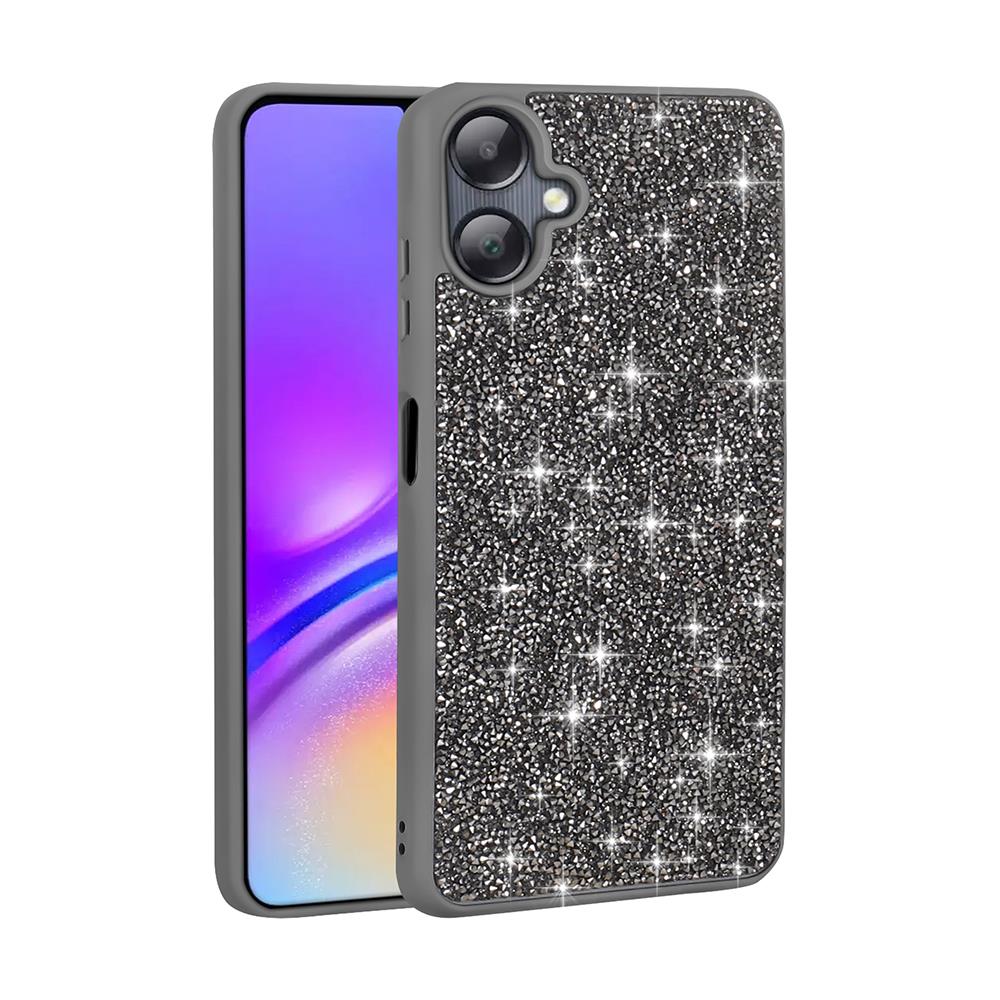 Galaxy A06 Uyumlu Kılıf Parlak Taşlı Tasarım Zore Pırlanta Kapak