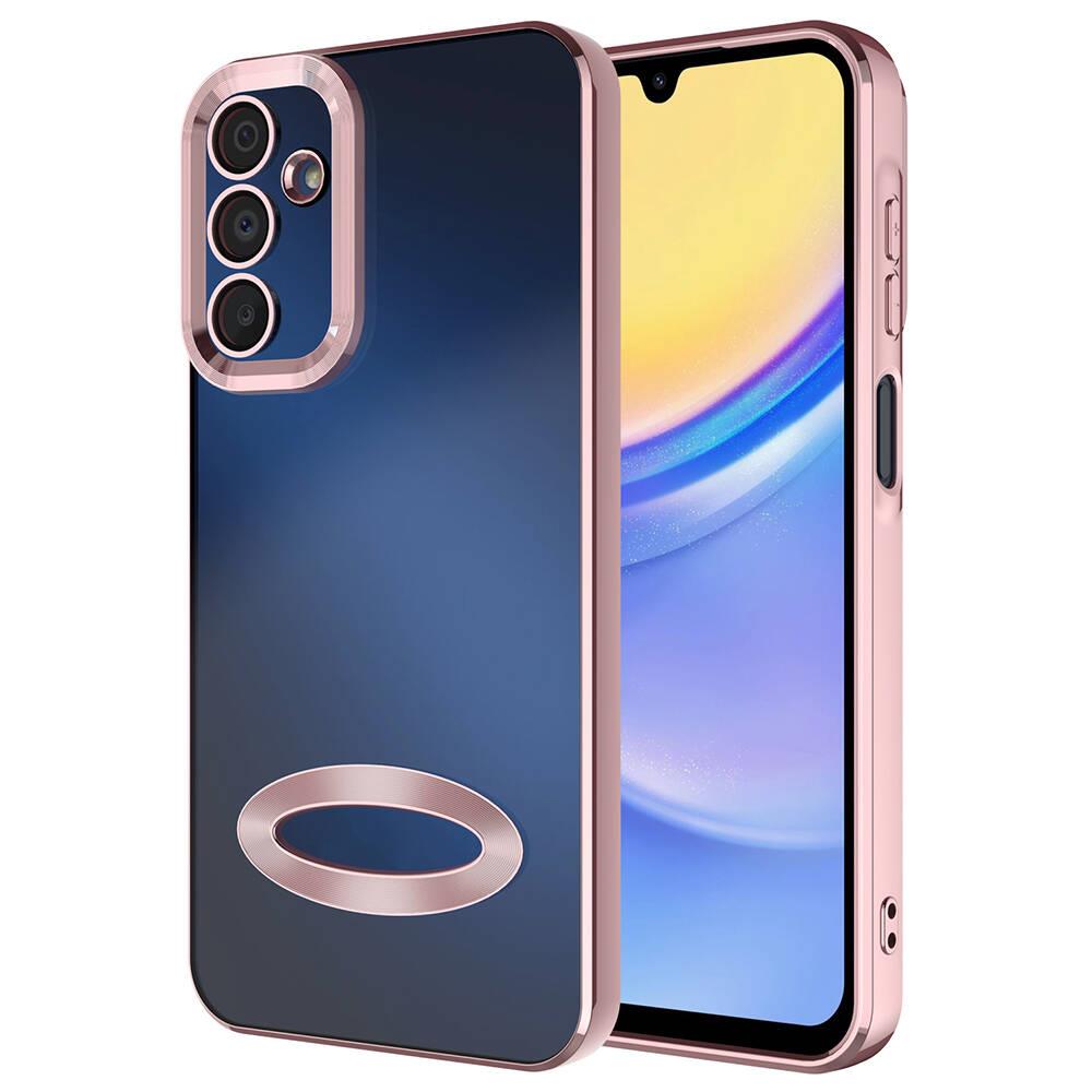 Galaxy A25 Uyumlu Kılıf Kamera Korumalı Logo Gösteren Zore Omega Kapak