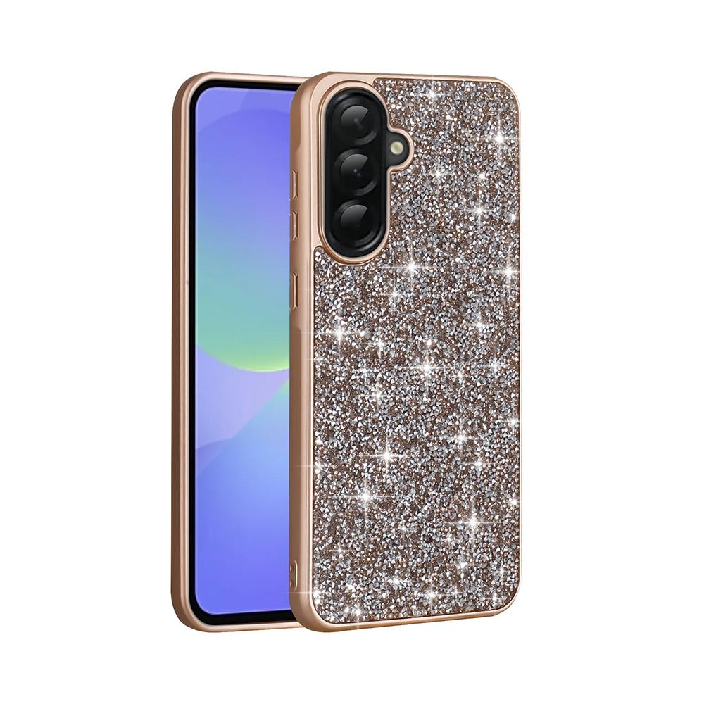 Galaxy A36 Uyumlu Kılıf Parlak Taşlı Tasarım Zore Pırlanta Kapak
