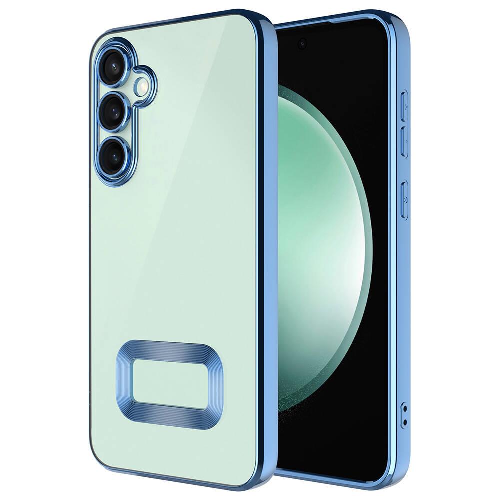 Galaxy A55 Uyumlu Kılıf Kamera Korumalı Logo Gösteren Zore Omega Kapak
