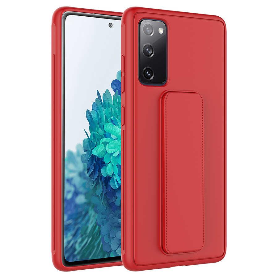 Galaxy S20 FE Uyumlu Kılıf Zore Qstand Kapak