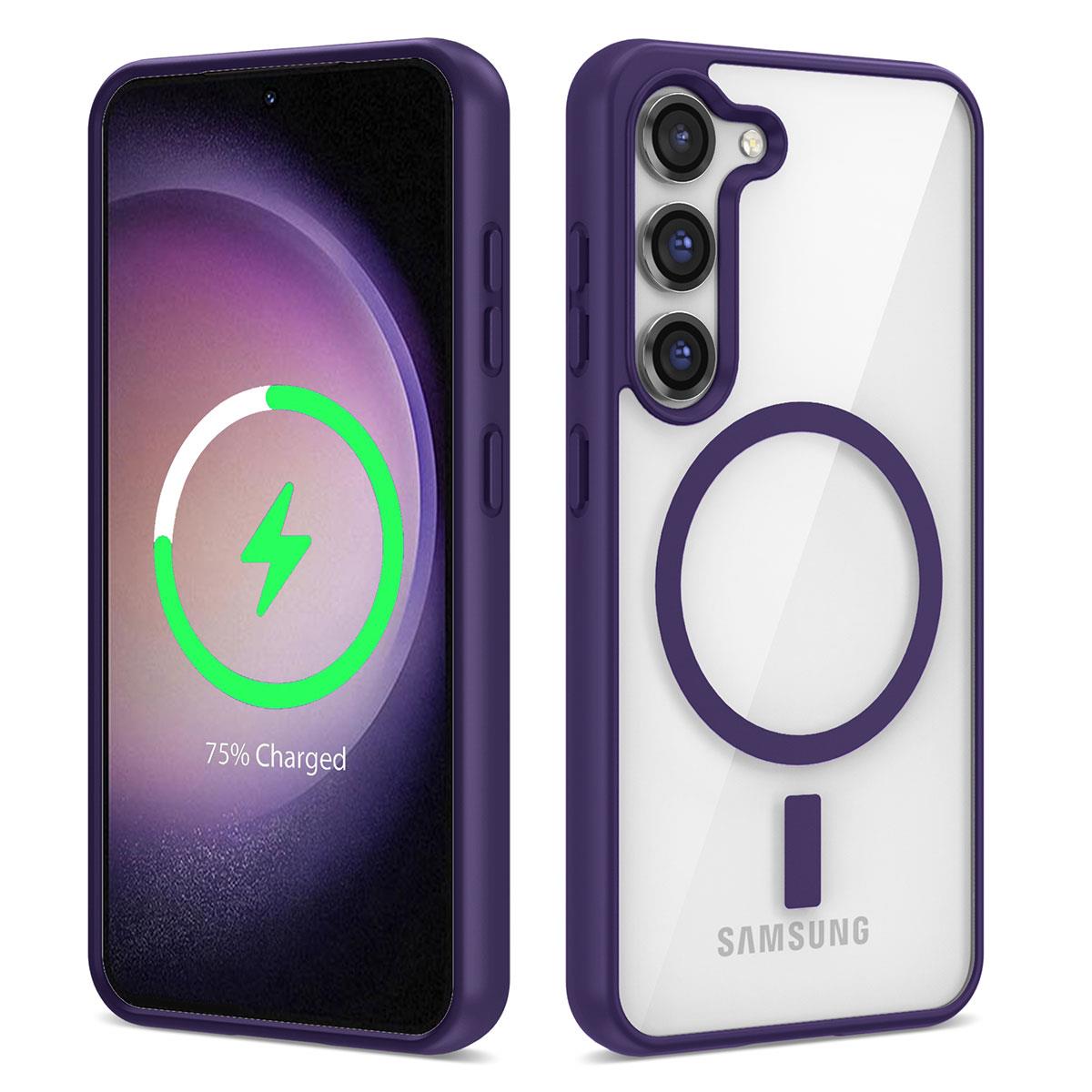 Galaxy S23 Plus Uyumlu Kılıf M-safe Wireless Şarj Özellikli Silikon Zore Ege Kapak