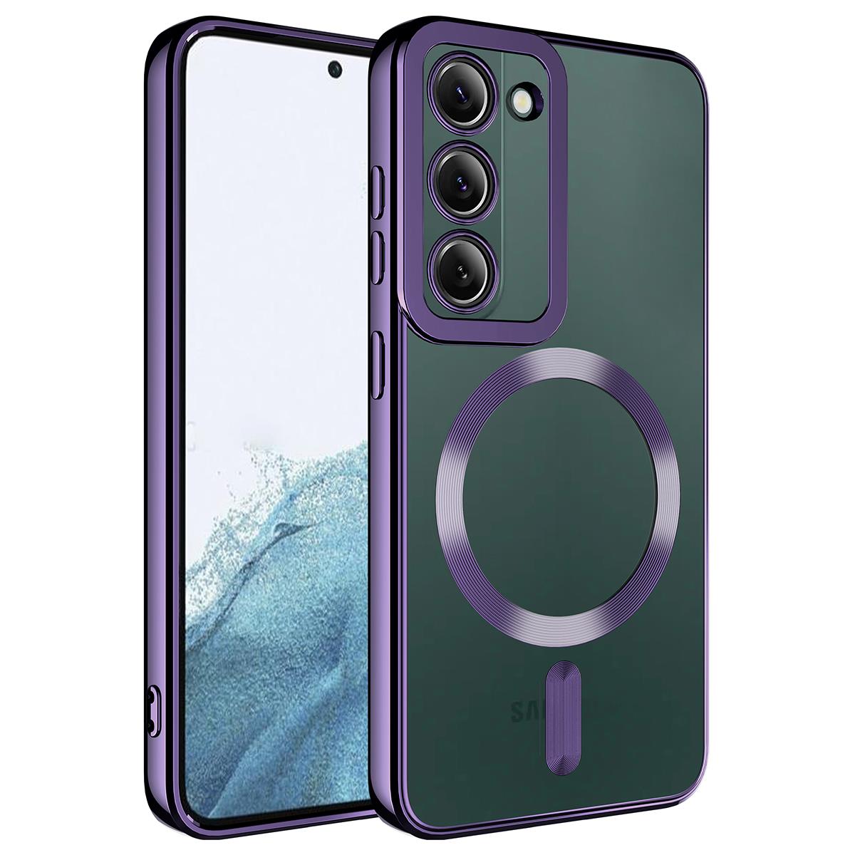 Galaxy S23 Plus Uyumlu Kılıf M-safe Wireless Şarj Özellikli Zore Setro Silikon