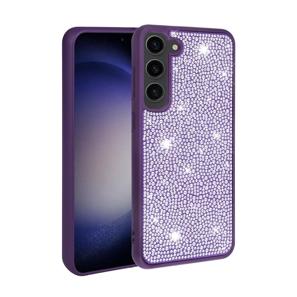 Galaxy S23 Plus Uyumlu Kılıf Parlak Taşlı Tasarım Zore Ston Kapak