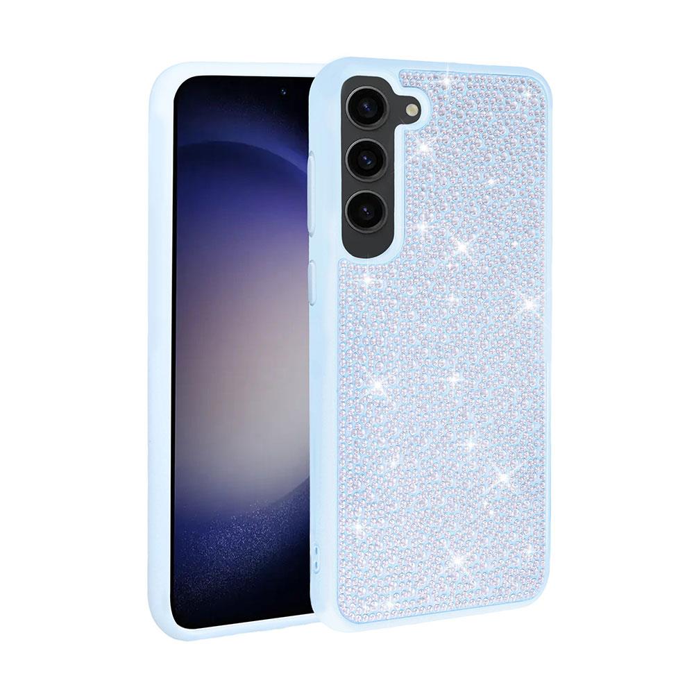 Galaxy S23 Plus Uyumlu Kılıf Parlak Taşlı Tasarım Zore Ston Kapak