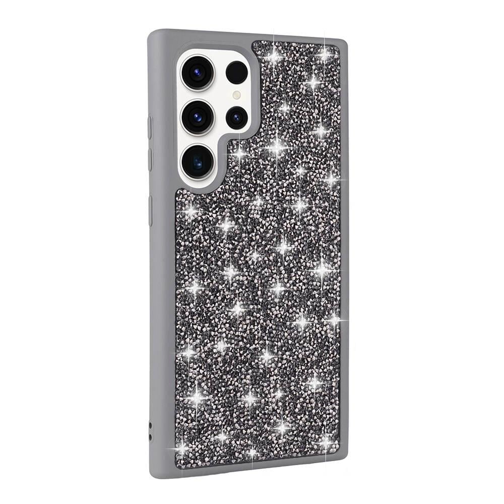 Galaxy S23 Ultra Uyumlu Kılıf Parlak Taşlı Tasarım Zore Pırlanta Kapak
