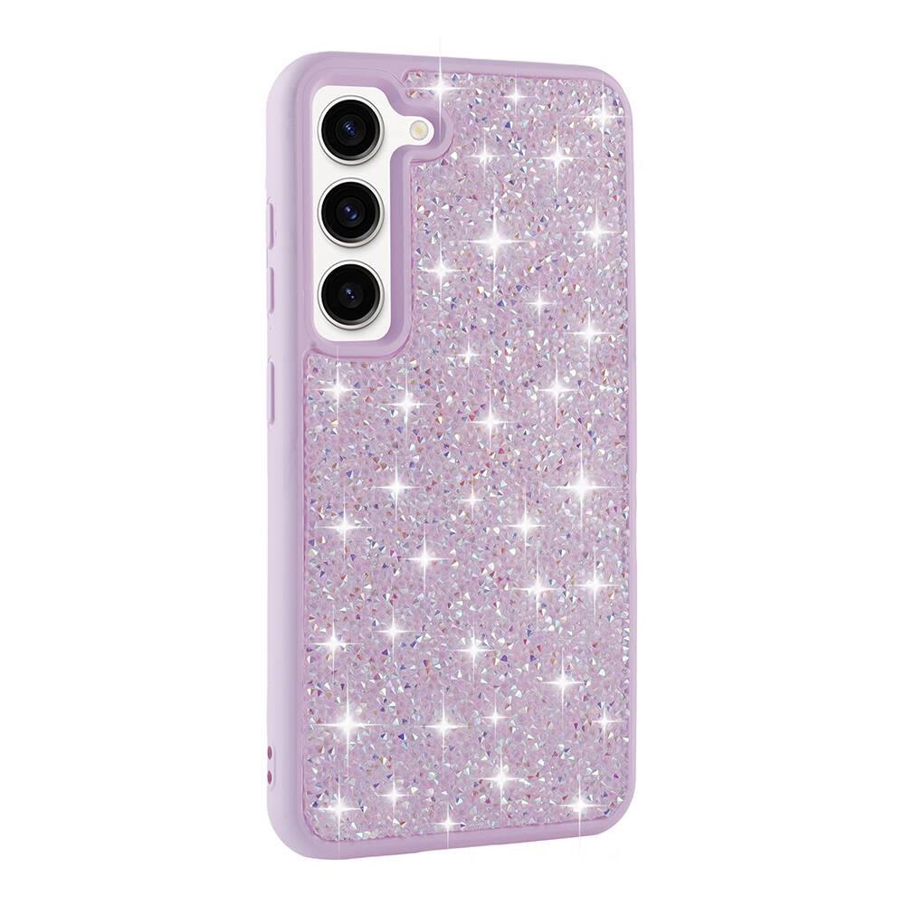 Galaxy S23 Uyumlu Kılıf Parlak Taşlı Tasarım Zore Pırlanta Kapak