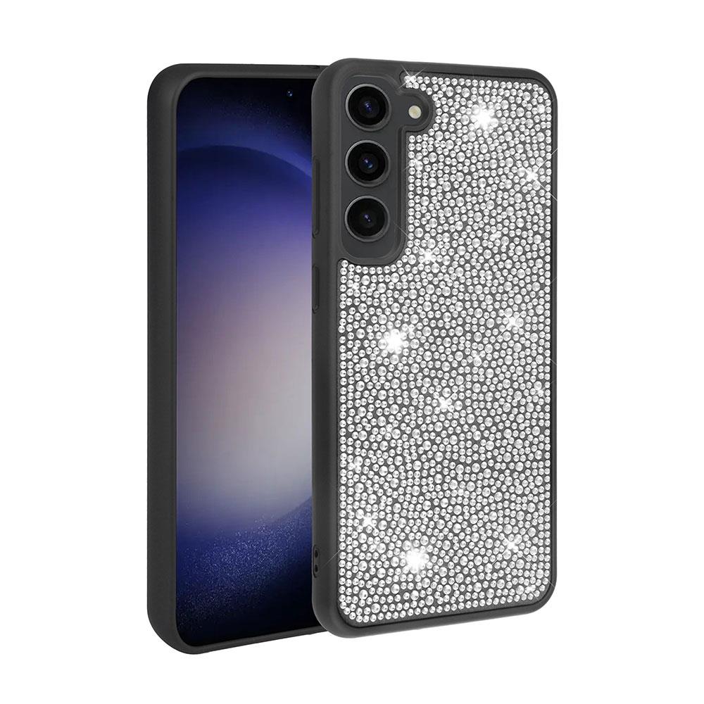 Galaxy S23 Uyumlu Kılıf Parlak Taşlı Tasarım Zore Ston Kapak