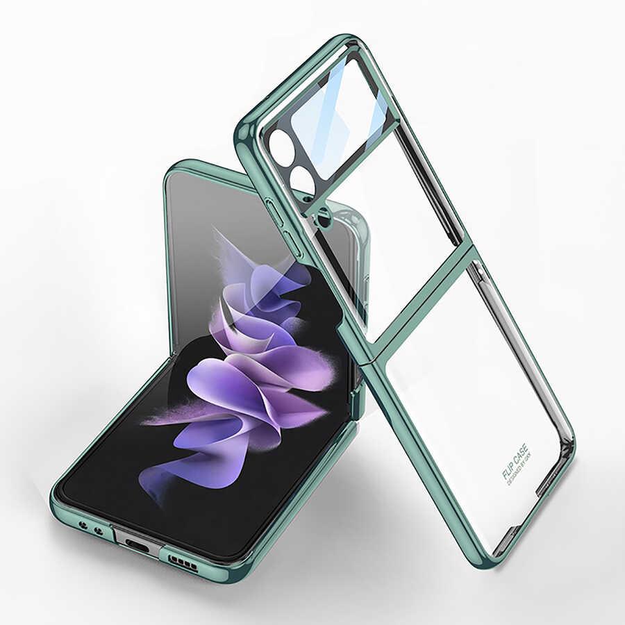 Galaxy Z Flip 4 Uyumlu Kılıf Zore Kıpta Lensli Kapak