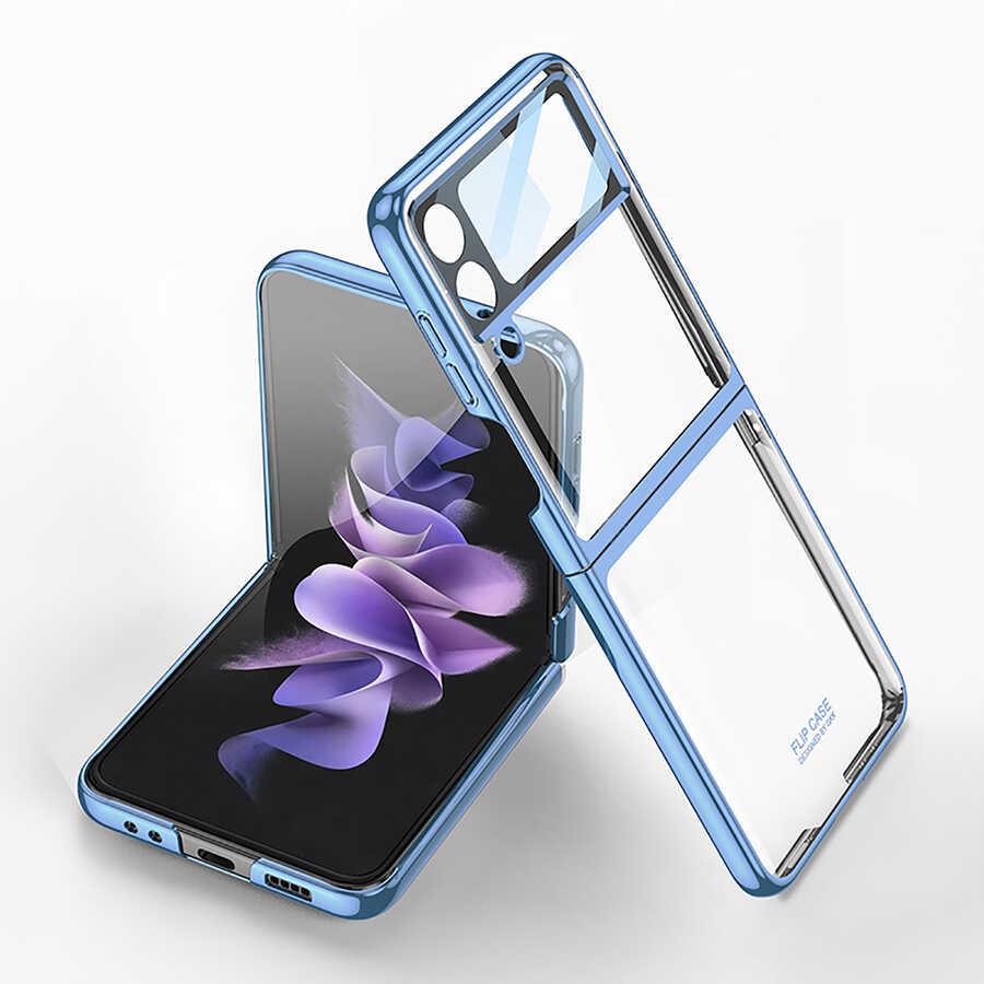 Galaxy Z Flip 4 Uyumlu Kılıf Zore Kıpta Lensli Kapak