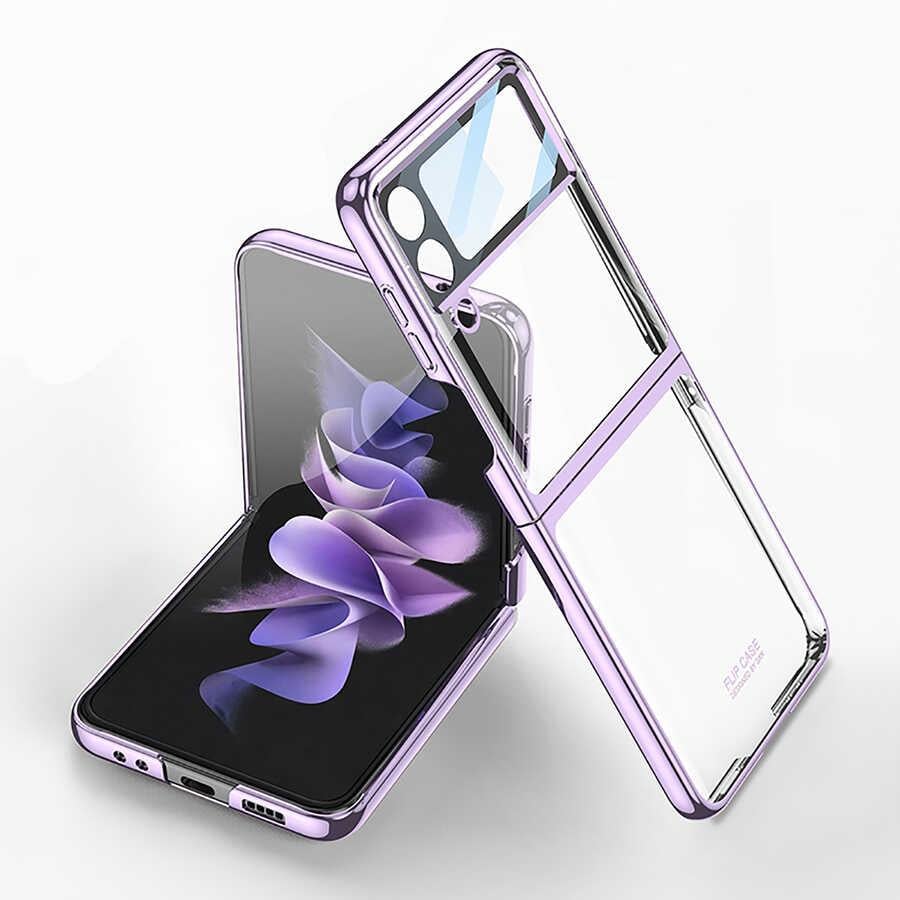Galaxy Z Flip 4 Uyumlu Kılıf Zore Kıpta Lensli Kapak