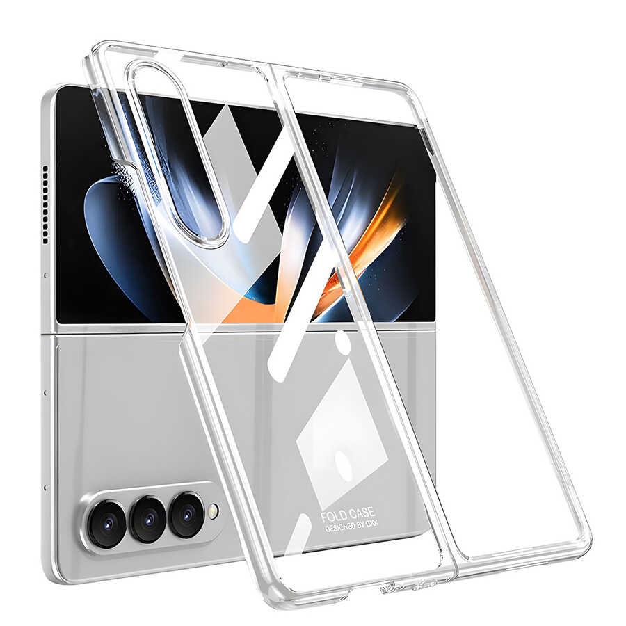 Galaxy Z Fold 4 Uyumlu Kılıf Zore Full Camlı Kıpta Kapak
