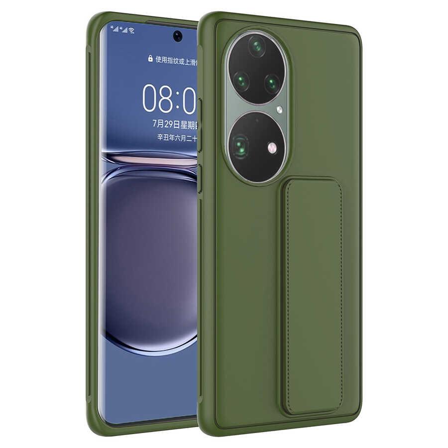 Huawei P50 Pro Uyumlu Kılıf Zore Qstand Kapak