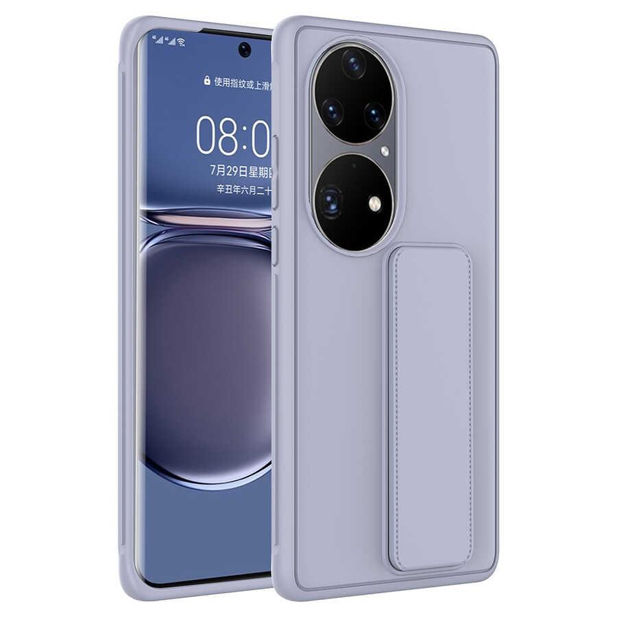 Huawei P50 Pro Uyumlu Kılıf Zore Qstand Kapak