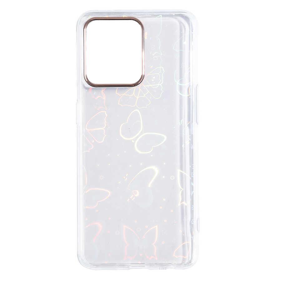 Oppo Reno 5 Lite Uyumlu Kılıf Zore Sidney Desenli Sert Kapak