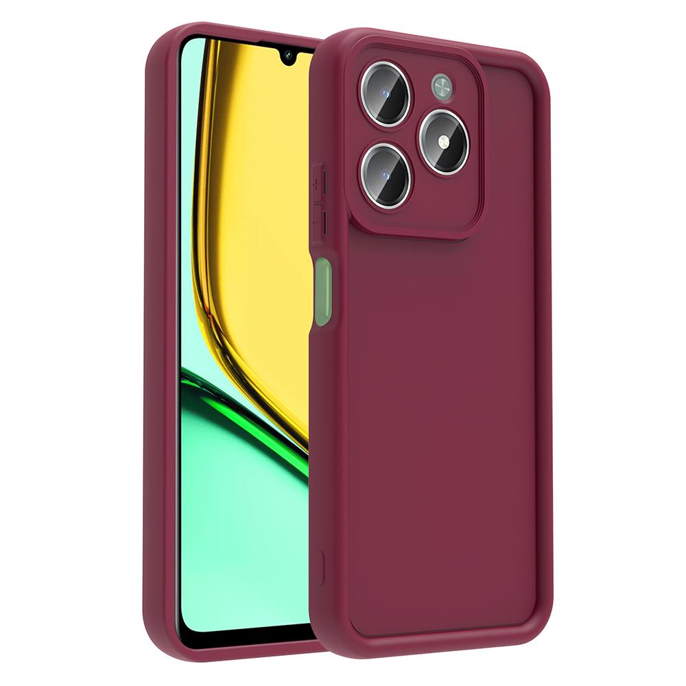 Realme C61 Uyumlu Kılıf Kamera Korumalı Zore Ananas Kapak