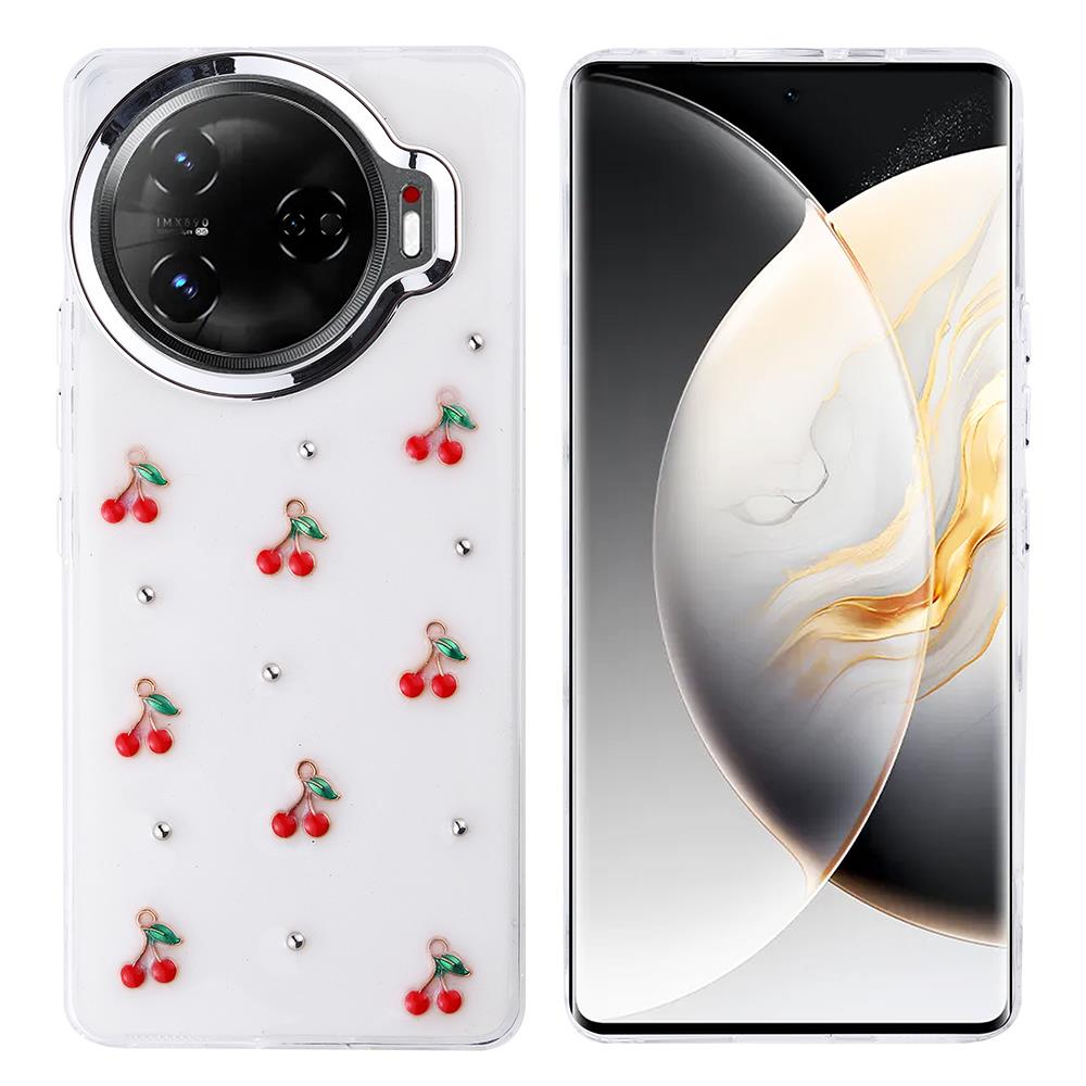Tecno Camon 30 Pro 5G Uyumlu Kılıf Airbag Tasarımlı Simli Şeffaf Zore Kutup Kapak