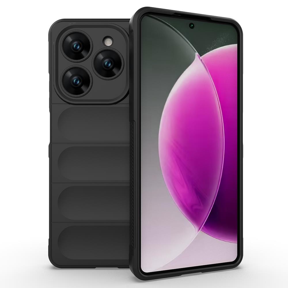 Tecno Spark 20 Pro 4G Uyumlu Kılıf Esnek TPU Oyuklu Arka Yüzey Tasarımlı Zore Etnik Silikon Kapak