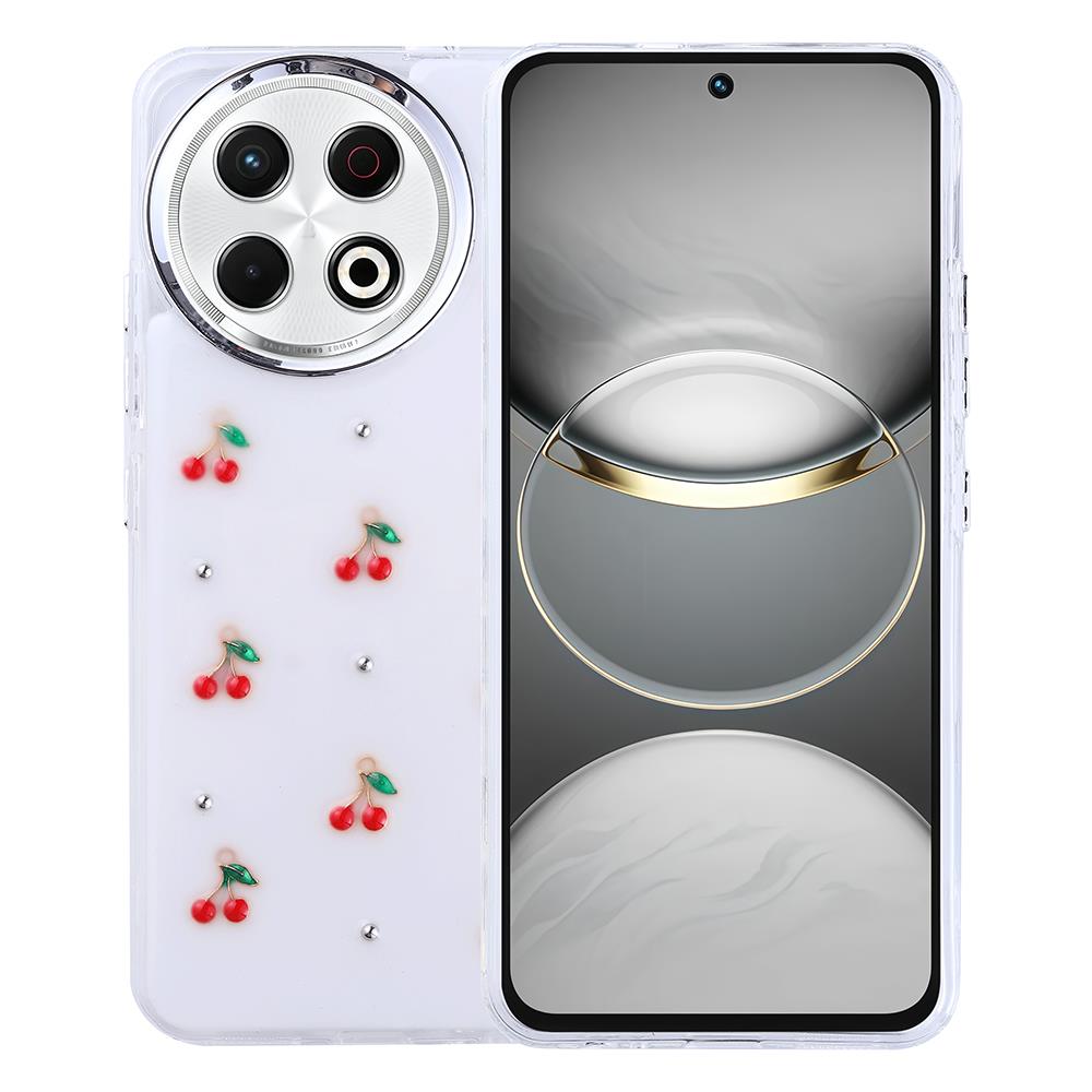 Tecno Spark 30 Pro Uyumlu Kılıf Airbag Tasarımlı Simli Şeffaf Zore Kutup Kapak