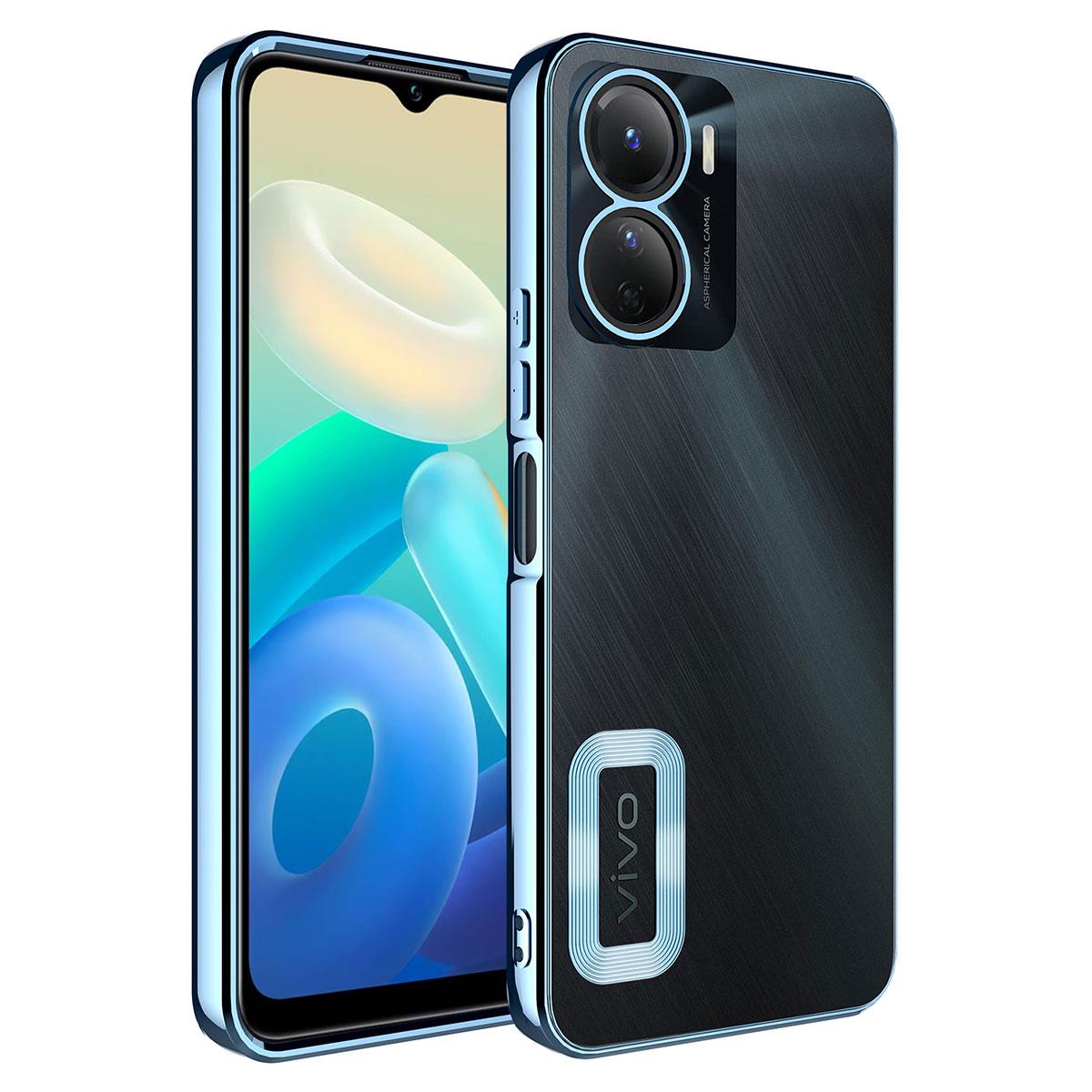 Vivo Y16 Uyumlu Kılıf Kamera Korumalı Logo Gösteren Zore Omega Kapak