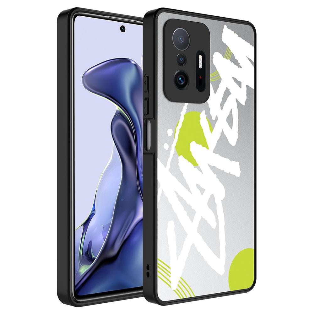 Xiaomi Mi 11T 5G Uyumlu Kılıf Aynalı Desenli Kamera Korumalı Parlak Zore Mirror Kapak