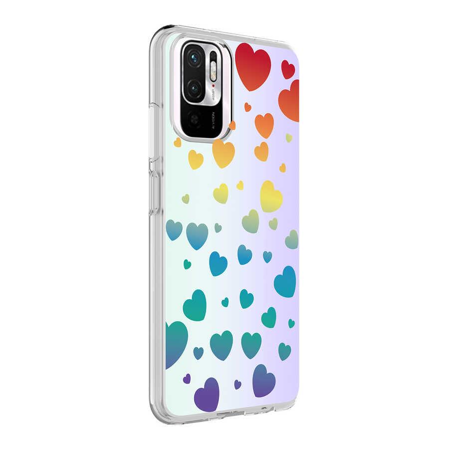 Xiaomi Poco M5S Uyumlu Kılıf Zore M-Blue Desenli Kapak