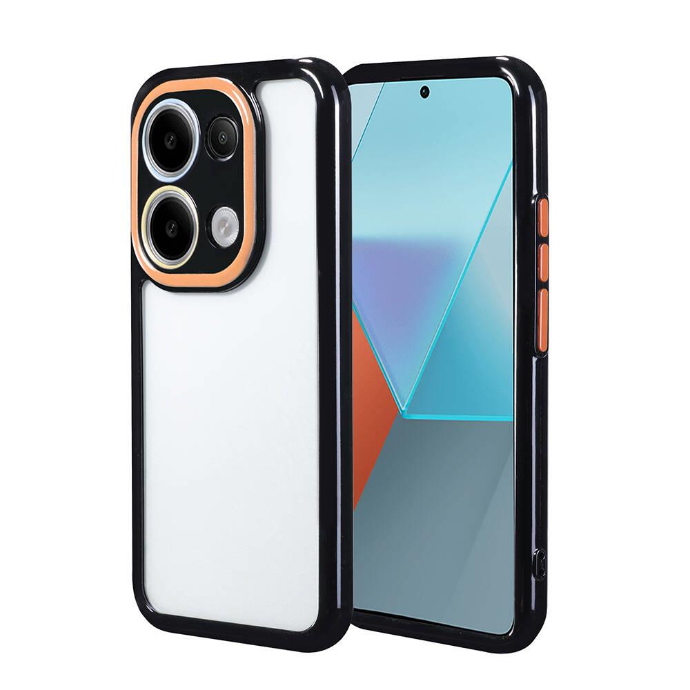 Xiaomi Poco M6 Pro 4G Uyumlu Kılıf Kamera Korumalı Renkli Kenar ve Çerçeve Tasarımlı Zore Vitamin Kapak
