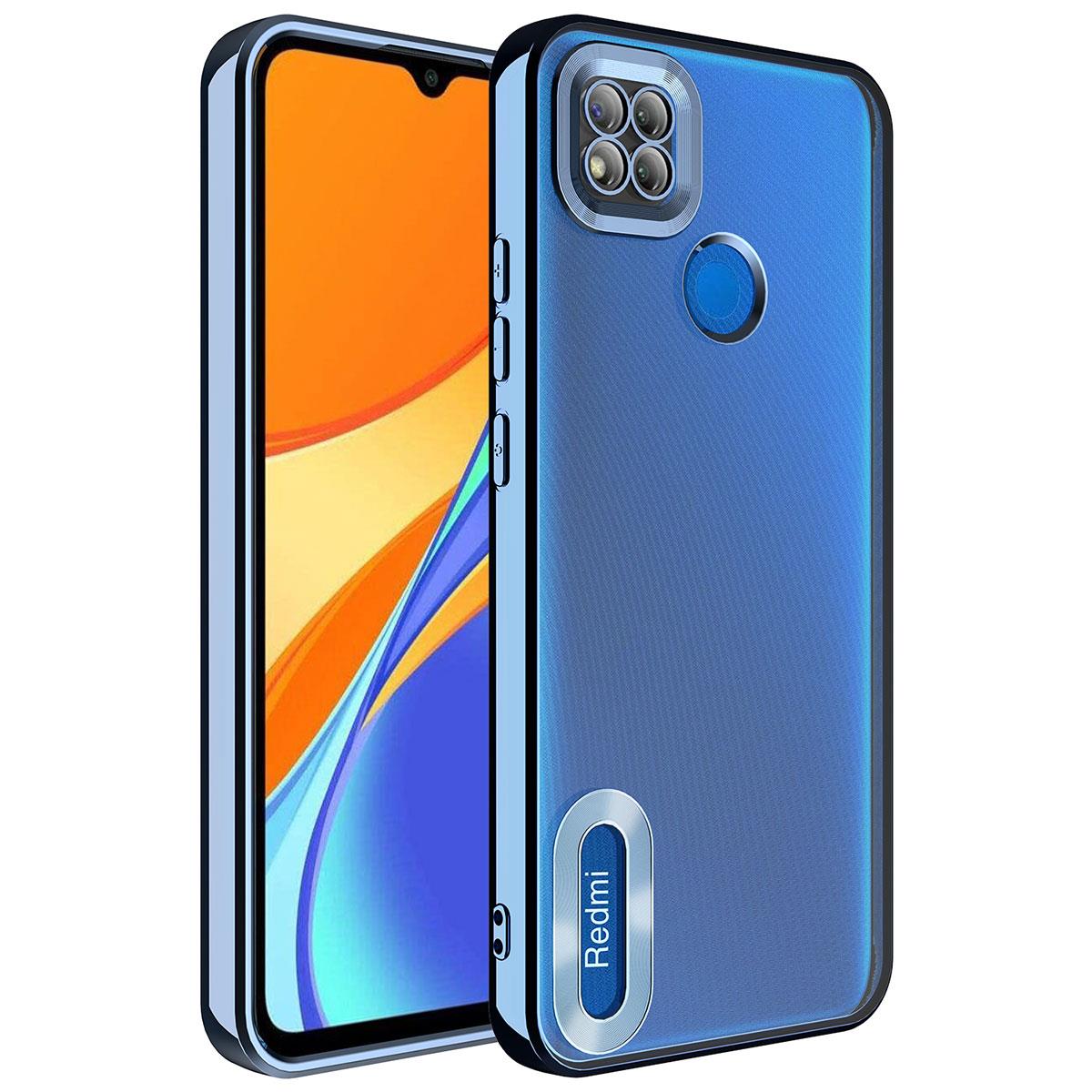Xiaomi Redmi 10A Uyumlu Kılıf Kamera Korumalı Logo Gösteren Zore Omega Kapak