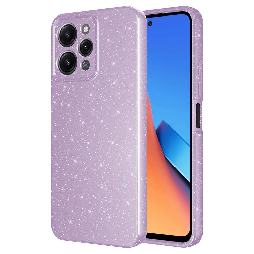 Xiaomi Redmi 12 Uyumlu Kılıf Kamera Korumalı Simli Lüks Zore Koton Kapak