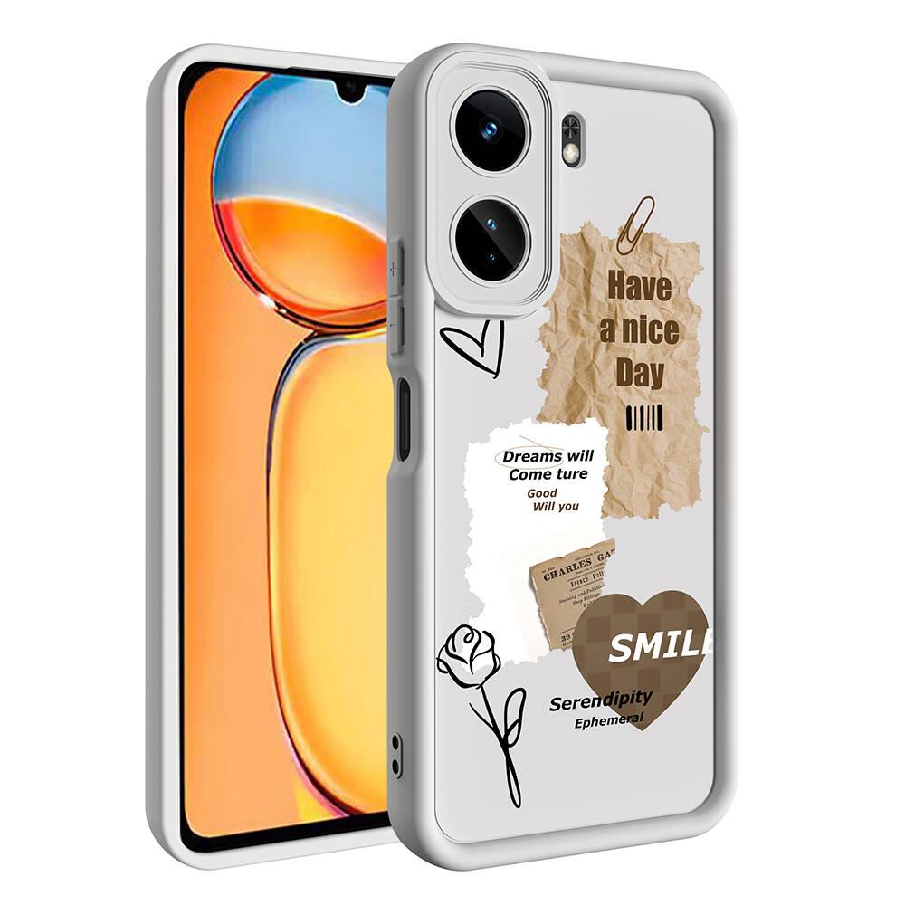 Xiaomi Redmi 13C Uyumlu Kılıf Kamera Korumalı Baskılı Arka Yüzey Zore Klas Kapak