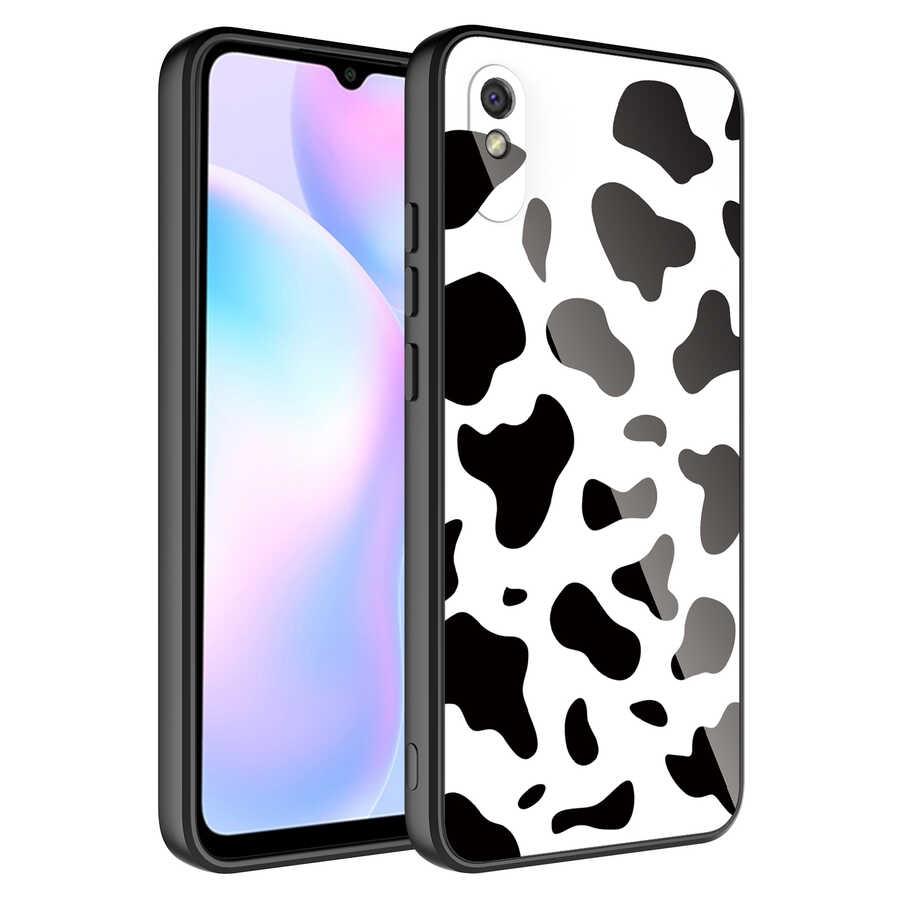 Xiaomi Redmi 9A Uyumlu Kılıf Kamera Korumalı Desenli Sert Silikon Zore Epoksi Kapak