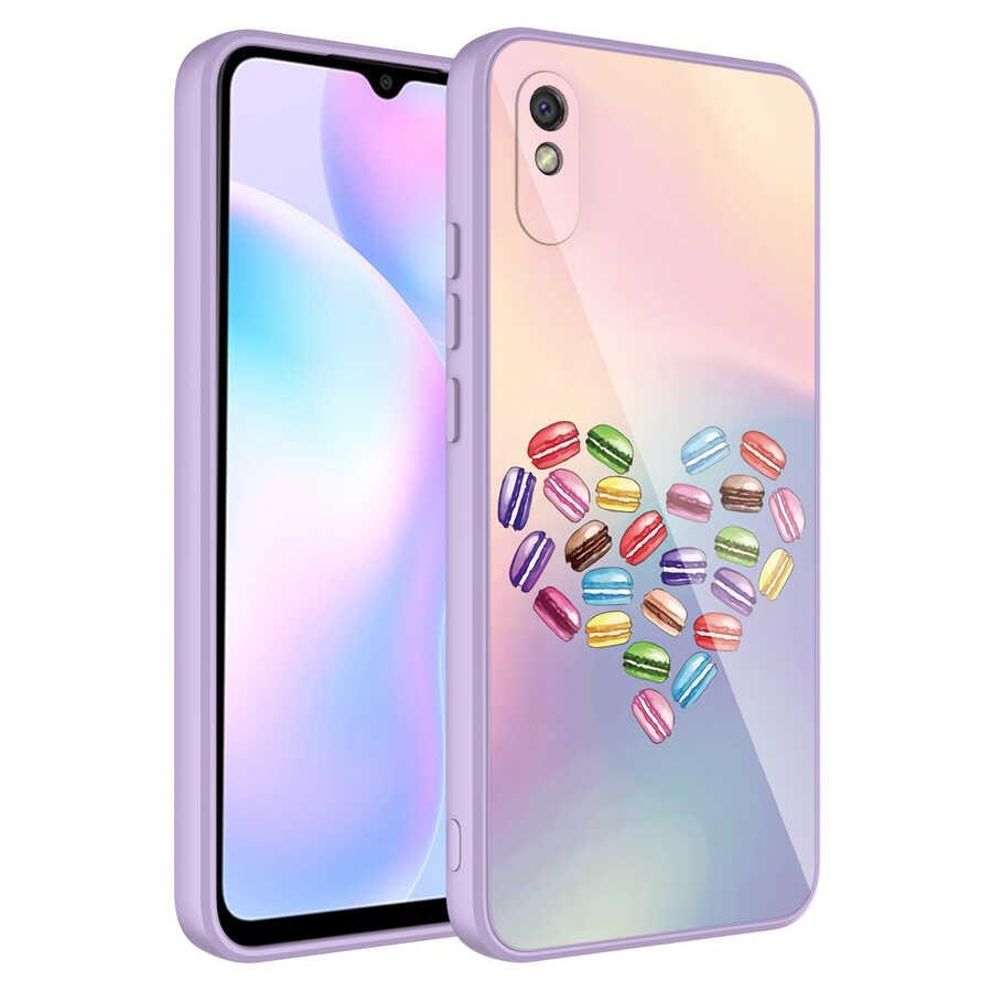 Xiaomi Redmi 9A Uyumlu Kılıf Kamera Korumalı Desenli Sert Silikon Zore Epoksi Kapak