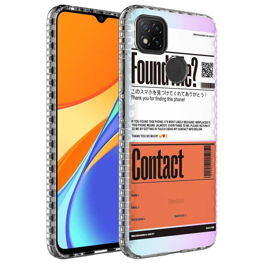 Xiaomi Redmi 9C Uyumlu Kılıf Airbag Kenarlı Renkli Desenli Silikon Zore Elegans Kapak