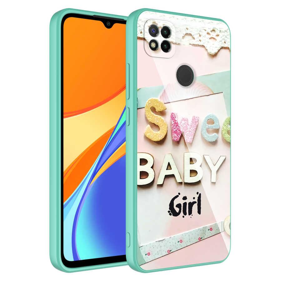 Xiaomi Redmi 9C Uyumlu Kılıf Kamera Korumalı Desenli Sert Silikon Zore Epoksi Kapak