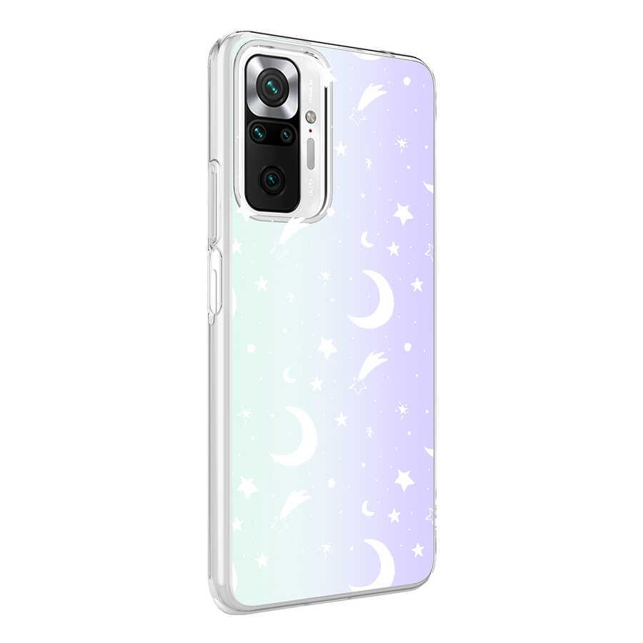Xiaomi Redmi Note 10 Pro Uyumlu Kılıf Zore M-Blue Desenli Kapak