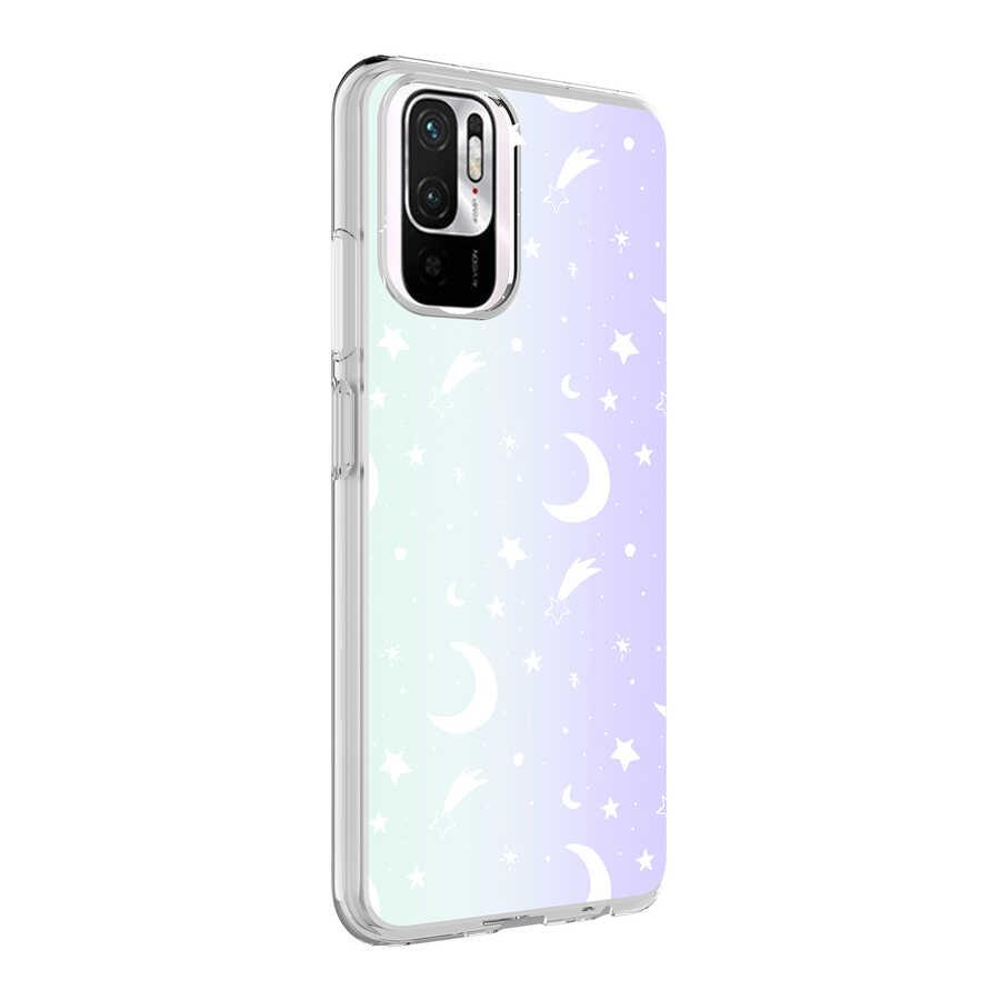 Xiaomi Redmi Note 10 Uyumlu Kılıf Zore M-Blue Desenli Kapak