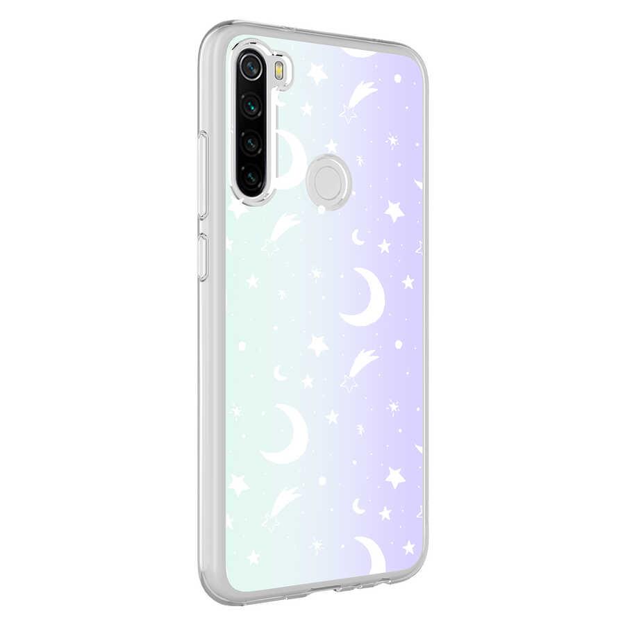 Xiaomi Redmi Note 8 Uyumlu Kılıf Zore M-Blue Desenli Kapak