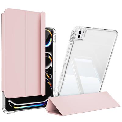 ​​Apple iPad Pro 13 2024 Uyumlu Kılıf Magnetik Ayrılabilen Airbagli Zore Sliding Tablet Uyumlu Kılıfı