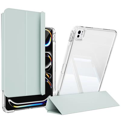 ​​Apple iPad Pro 13 2024 Uyumlu Kılıf Magnetik Ayrılabilen Airbagli Zore Sliding Tablet Uyumlu Kılıfı