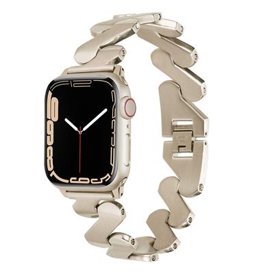 ​​​Apple Watch 44mm Kordon KRD-80 Metal Strap Kayış