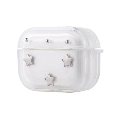 Apple Airpods Pro 2 Zore Airbag 44 Airbag Tasarımlı Simli Şeffaf Kutup Uyumlu Kılıf